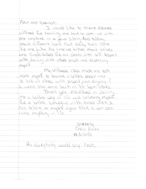 Handwritten Graduation Letter